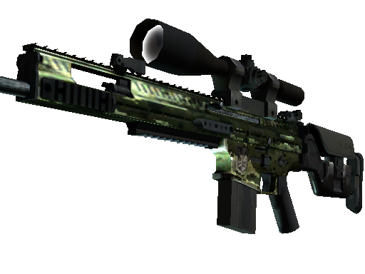 StatTrak™ SCAR-20 | Green Marine (Battle-Scarred)