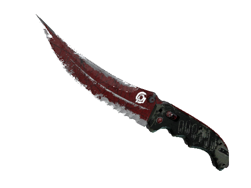 ★ StatTrak™ Flip Knife | Crimson Web (Battle-Scarred)