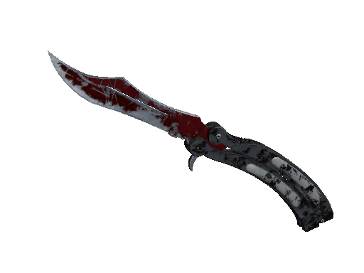 ★ StatTrak™ Butterfly Knife | Crimson Web (Battle-Scarred)