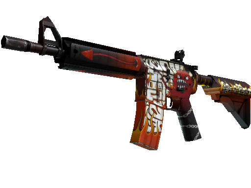 StatTrak™ M4A4 | Hellfire (Minimal Wear)