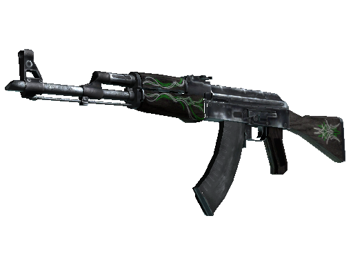 AK-47 | Emerald Pinstripe (Well-Worn)