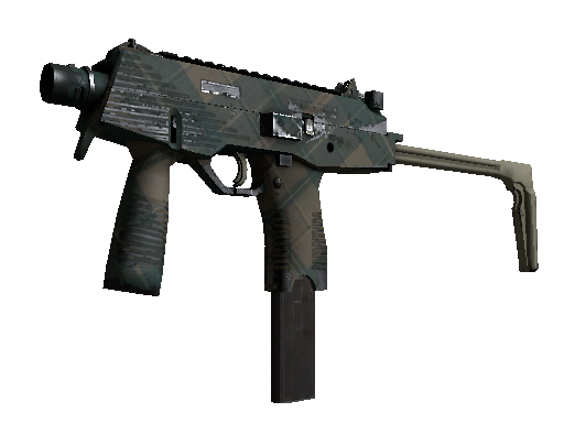 MP9 | Green Plaid (Well-Worn)