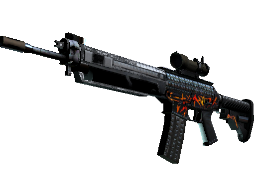 StatTrak™ SG 553 | Heavy Metal (Field-Tested)