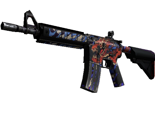 StatTrak™ M4A4 | 龍王 (Dragon King) (Battle-Scarred)