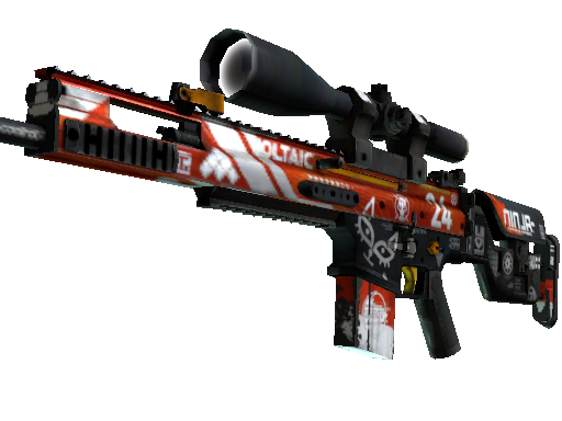 StatTrak™ SCAR-20 | Bloodsport (Well-Worn)