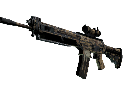 SG 553 | Bleached (Battle-Scarred)