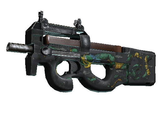 P90 | Emerald Dragon (Battle-Scarred)