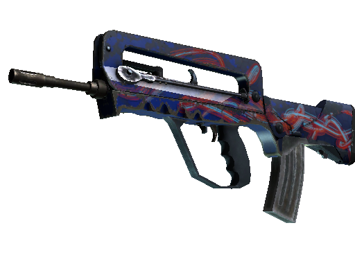 StatTrak™ FAMAS | Afterimage (Well-Worn)