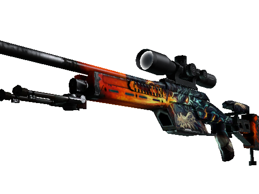 StatTrak™ SSG 08 | Dragonfire (Well-Worn)