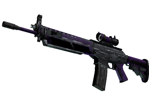 StatTrak™ SG 553 | Ultraviolet (Battle-Scarred)