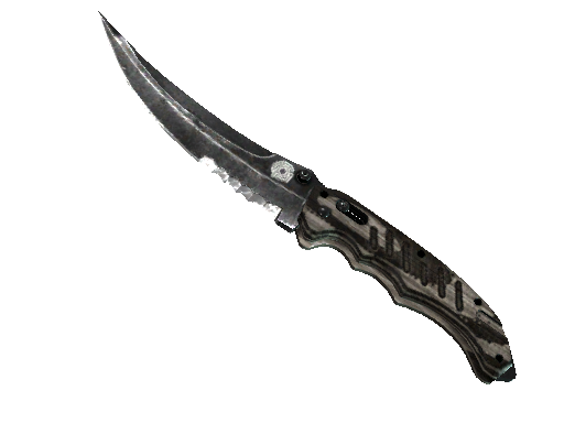 ★ StatTrak™ Flip Knife | Black Laminate (Well-Worn)