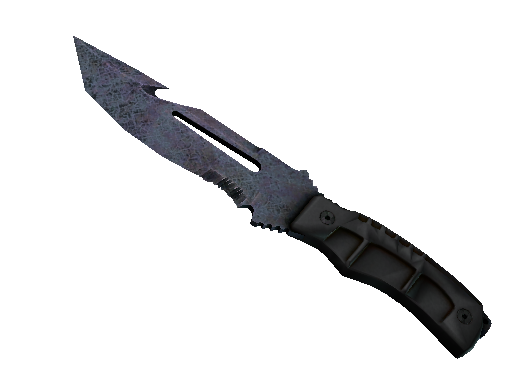 ★ StatTrak™ Survival Knife | Blue Steel (Battle-Scarred)