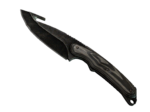 ★ StatTrak™ Gut Knife | Black Laminate (Battle-Scarred)