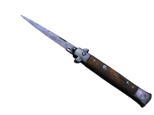 ★ Stiletto Knife | Blue Steel (Well-Worn)