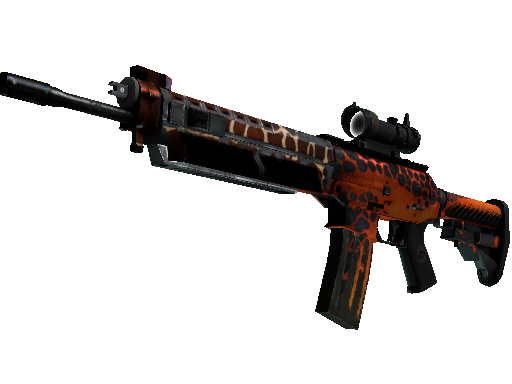 StatTrak™ SG 553 | Tiger Moth (Battle-Scarred)