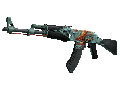 StatTrak™ AK-47 | Aquamarine Revenge (Well-Worn)