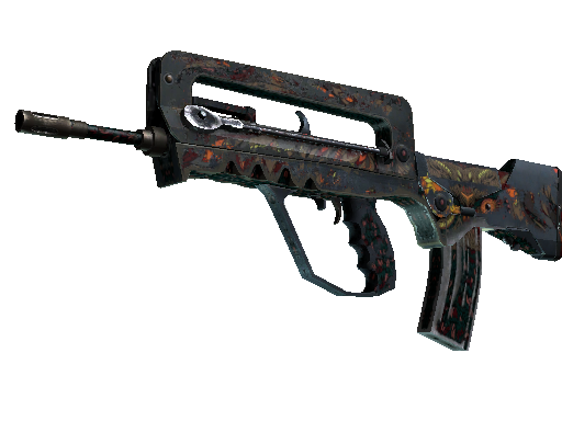 StatTrak™ FAMAS | Eye of Athena (Battle-Scarred)