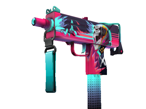 StatTrak™ MAC-10 | Neon Rider (Minimal Wear)