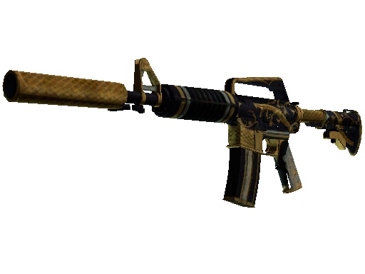 StatTrak™ M4A1-S | Golden Coil (Battle-Scarred)