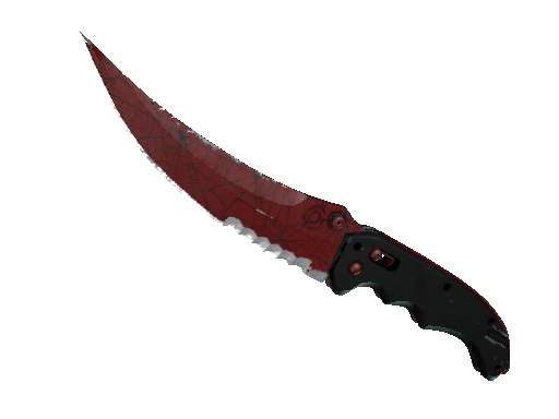 ★ Flip Knife | Crimson Web (Well-Worn)