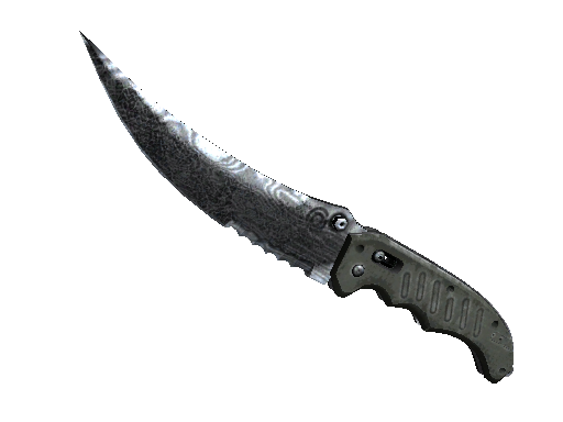 ★ Flip Knife | Damascus Steel (Battle-Scarred)