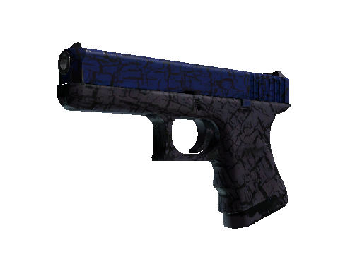 StatTrak™ Glock-18 | Blue Fissure (Well-Worn)