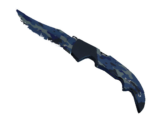 ★ StatTrak™ Falchion Knife | Bright Water (Well-Worn)