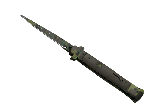 ★ Stiletto Knife | Boreal Forest (Well-Worn)