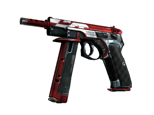 CZ75-Auto | Red Astor (Well-Worn)