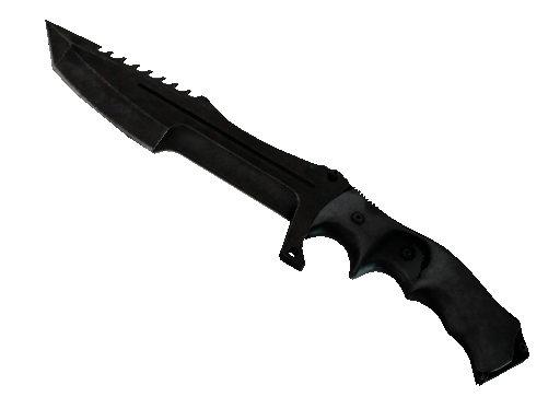 ★ StatTrak™ Huntsman Knife | Black Laminate (Battle-Scarred)