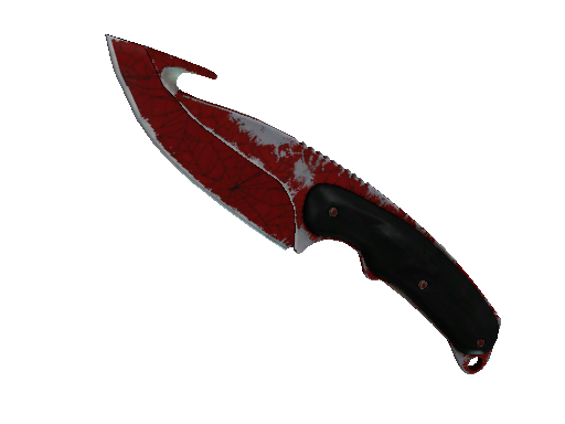 ★ Gut Knife | Crimson Web (Well-Worn)