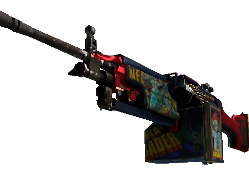 StatTrak™ M249 | Nebula Crusader (Well-Worn)