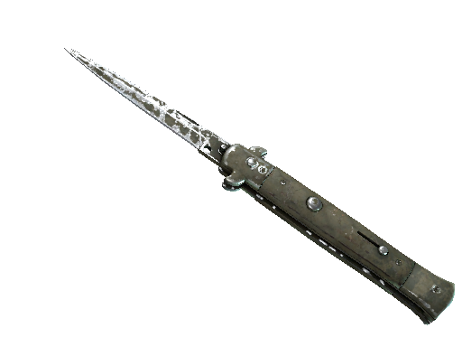 ★ Stiletto Knife | Safari Mesh (Battle-Scarred)