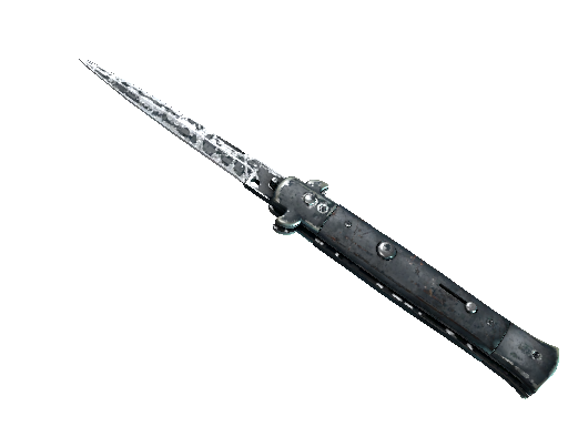 ★ Stiletto Knife | Night Stripe (Battle-Scarred)