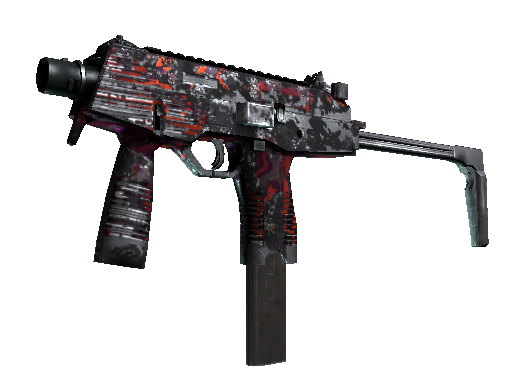 MP9 | Ruby Poison Dart (Battle-Scarred)