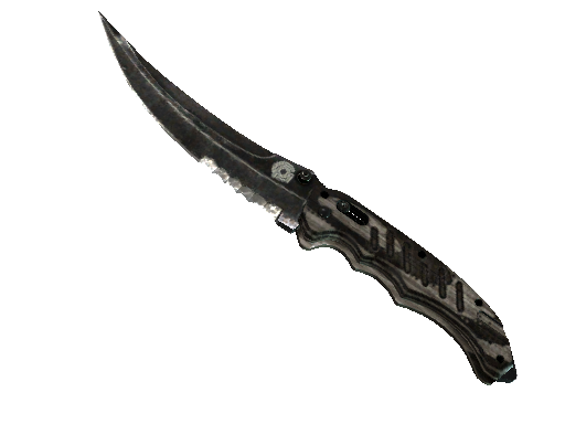 ★ StatTrak™ Flip Knife | Black Laminate (Battle-Scarred)