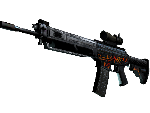 SG 553 | Heavy Metal (Battle-Scarred)