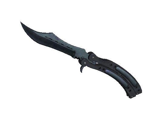 ★ StatTrak™ Butterfly Knife | Blue Steel (Minimal Wear)