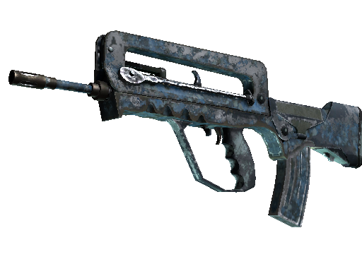 Souvenir FAMAS | Cyanospatter (Battle-Scarred)