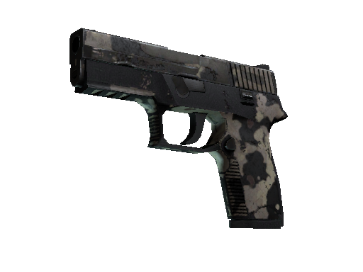 Souvenir P250 | Black & Tan (Battle-Scarred)