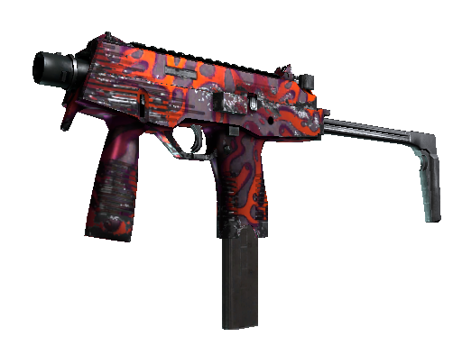 MP9 | Ruby Poison Dart (Well-Worn)